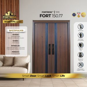Pintu Fortress Tipe FORT 150.17 Motif Kayu