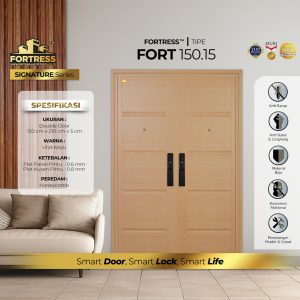 Pintu Fortress Tipe FORT 150.15 Bahan Baju Motif Kayu